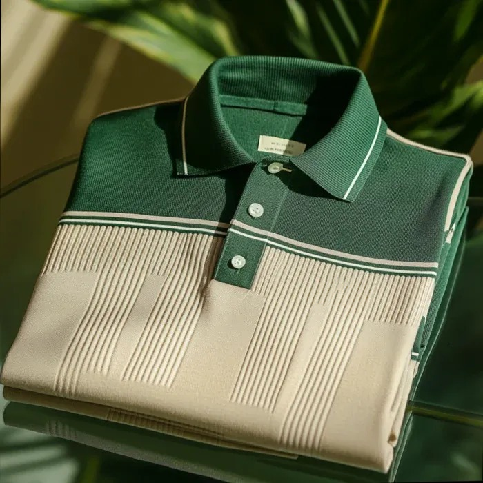 Men's Business Casual Artistic Button Short Sleeve Polo Shirt Polyester Mixed Print S-5XL