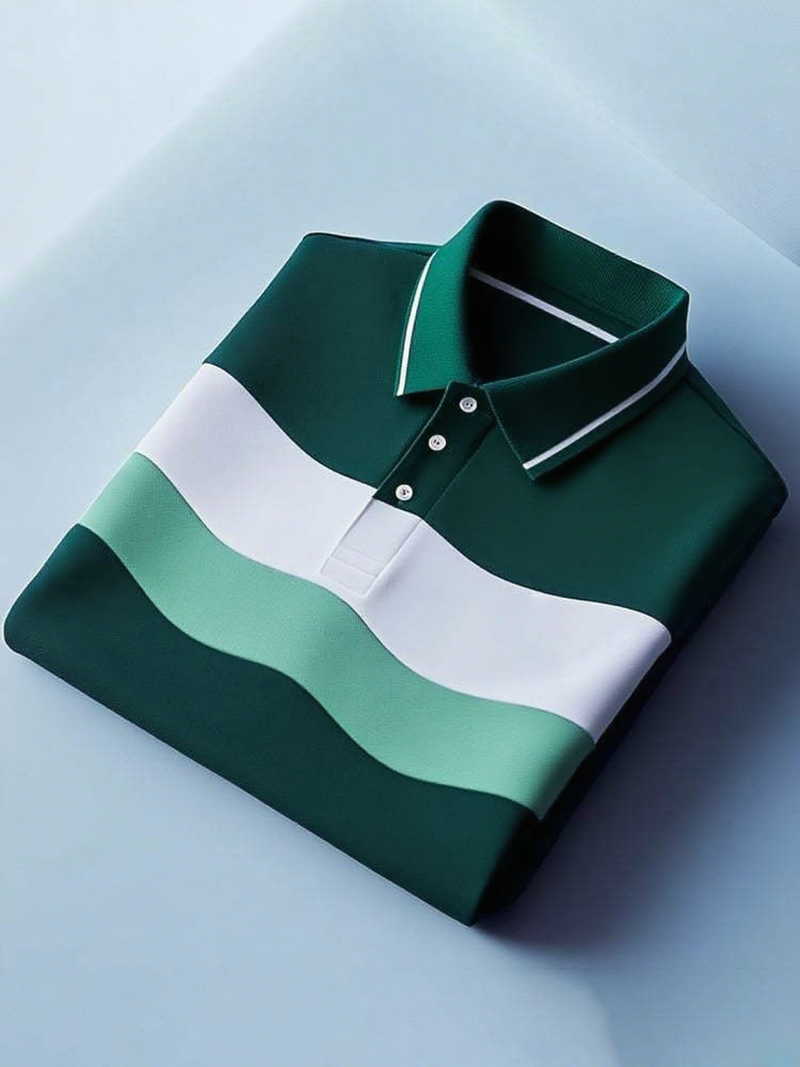 Men's Classic Business Plaid Polyester Short Sleeve Polo Shirt